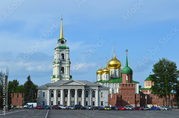 Fototapeta chirch and kremlin of Russia in Tula