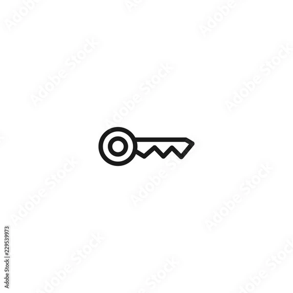 Obraz thin line key icon