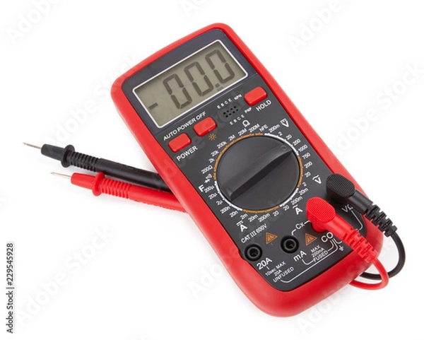 Obraz Digital multimeter isolated