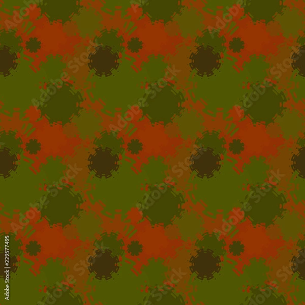 Obraz Seamless background pattern with a variety of colored floral motifs.