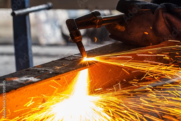 Obraz Metal cutting gas