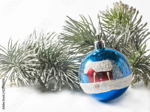 Obraz christmas glass toy