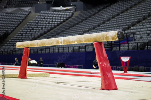 Obraz Gymnastic equipment in an arena 