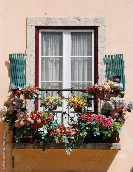 Fototapeta Lisbon´s window balcony