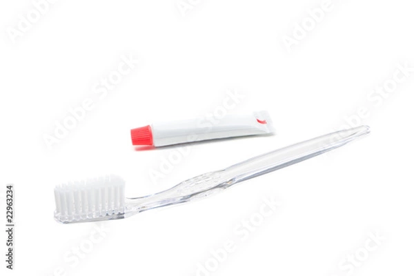 Obraz Toothbrush and toothpaste