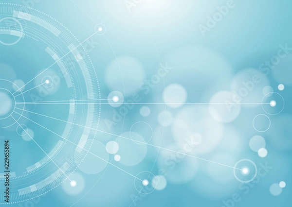 Fototapeta Abstract Blue Background #Vector Graphics 