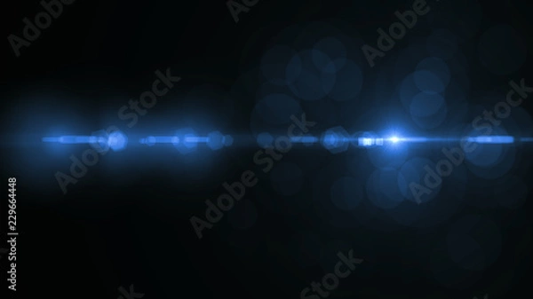 Obraz Blue lens flare light