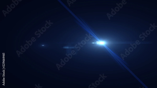 Obraz Blue lens flare light