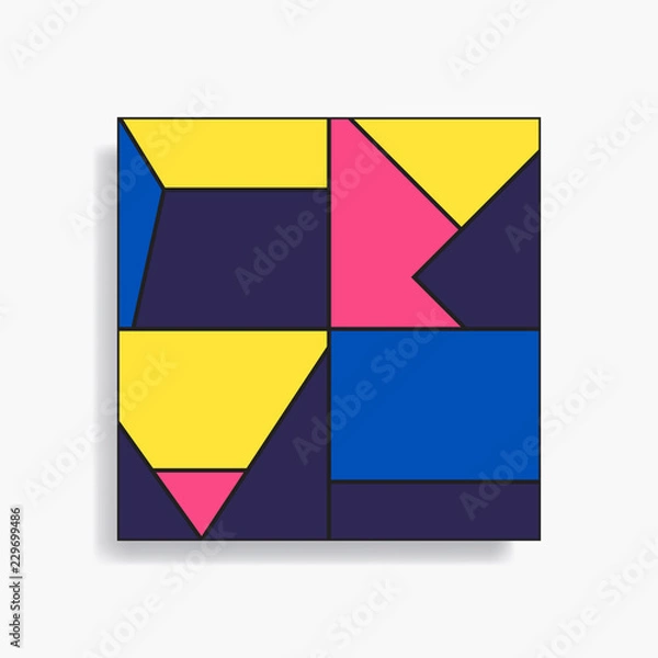 Obraz Abstract geometric seamless pattern