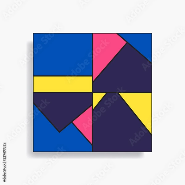 Obraz Abstract geometric seamless pattern