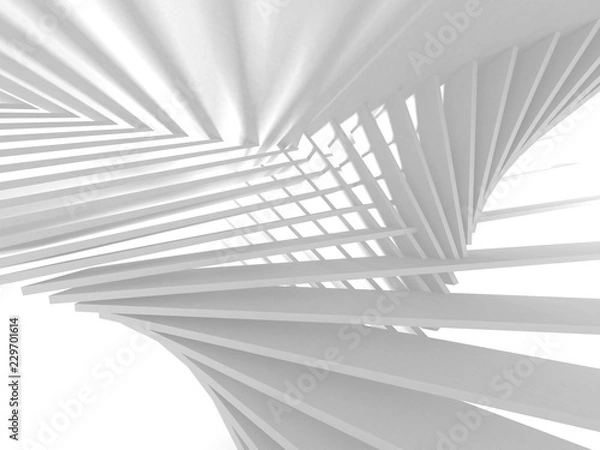 Fototapeta Abstract Modern White Architecture Background