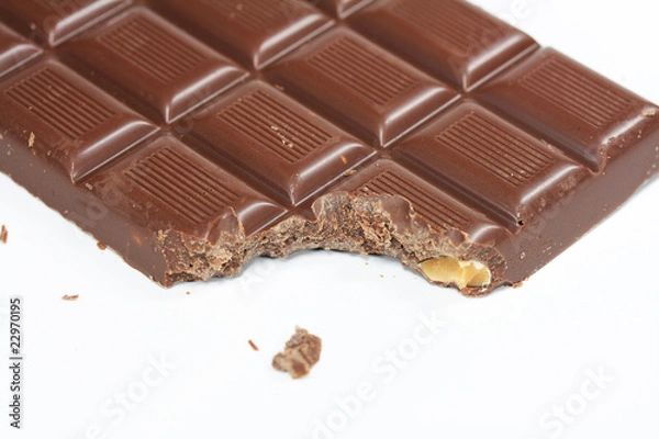 Fototapeta angeknabberte Schokolade