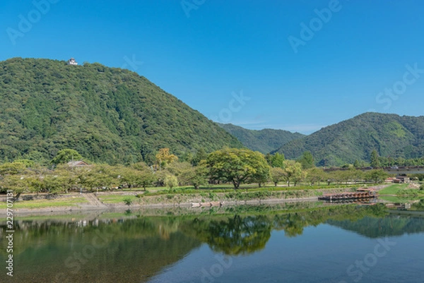 Fototapeta 岩国 錦川の風景