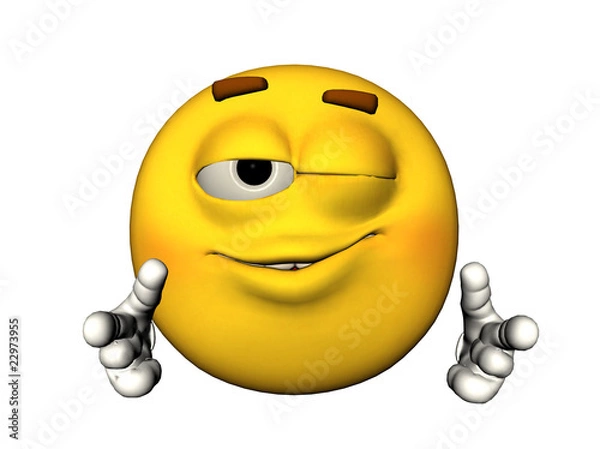 Obraz Winking emoticon
