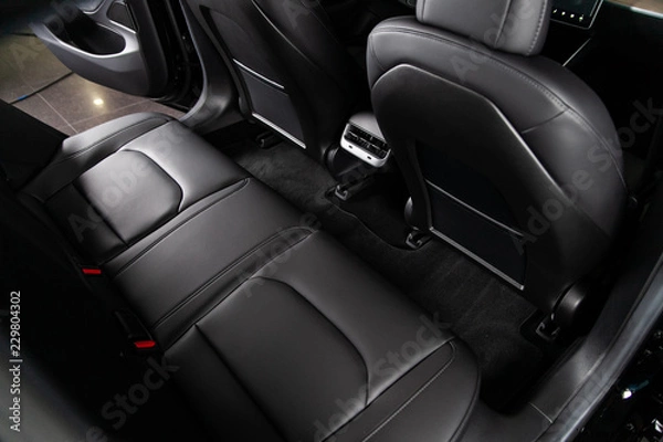 Obraz Wnętrze samochodu Tesla