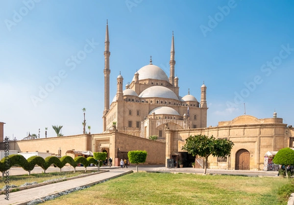Fototapeta Alabaster Mosque Mohammed Ali at Citadel in Cairo, Egypt.