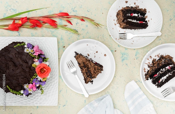 Obraz cake on a plate