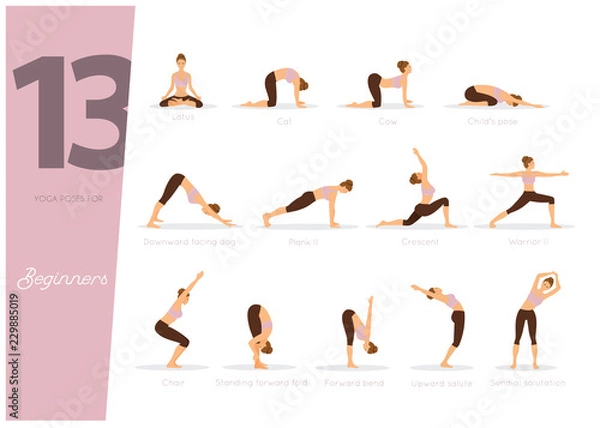 Obraz 13 Yoga poses for beginners