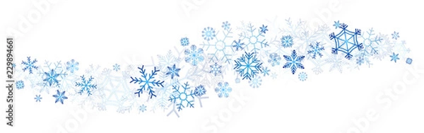 Obraz blue snowflakes decor