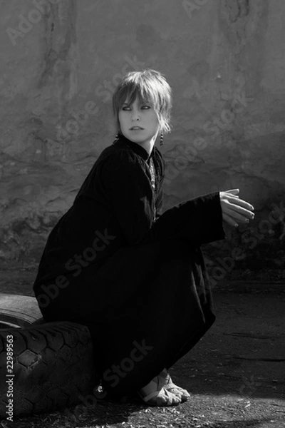 Obraz Black and white portrait