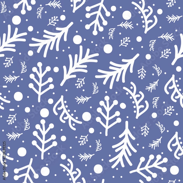 Obraz Seamless Christmas illustrations. Abstract  Pattern with Christm