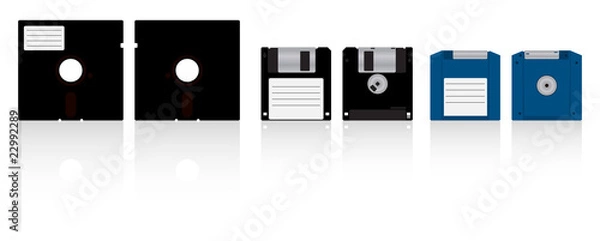 Fototapeta Diskettes