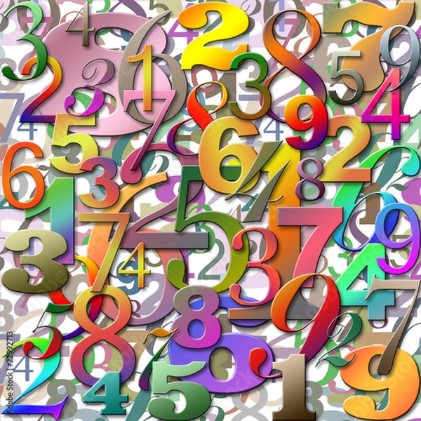 Fototapeta Numbers