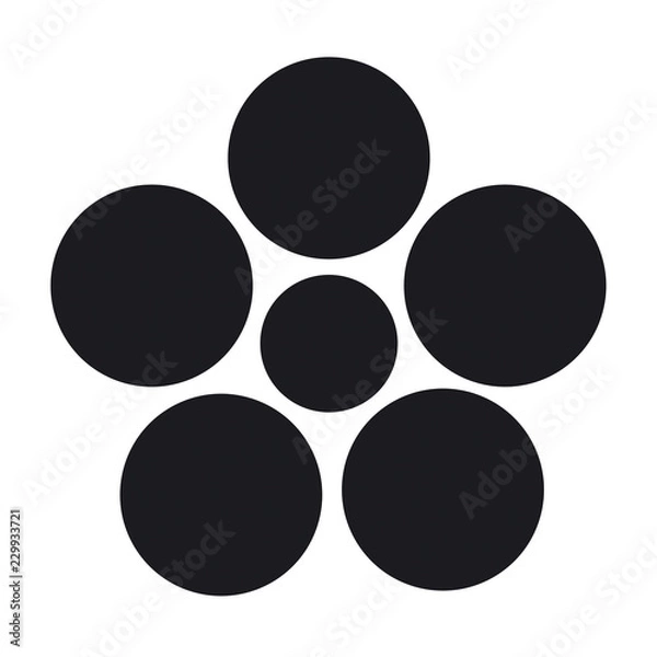 Fototapeta 家紋　梅