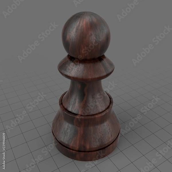 Fototapeta Pawn chess piece