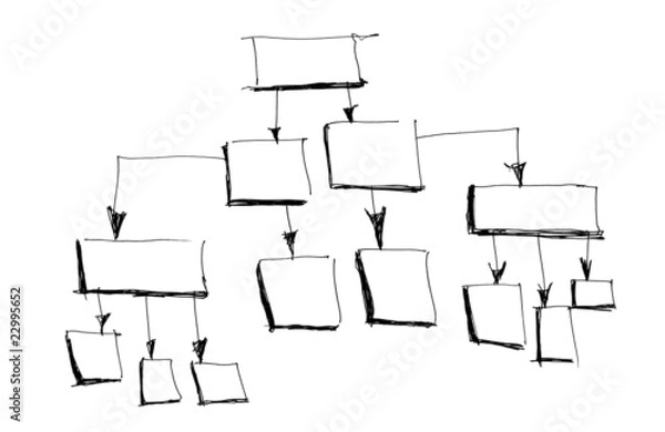 Fototapeta business scheme