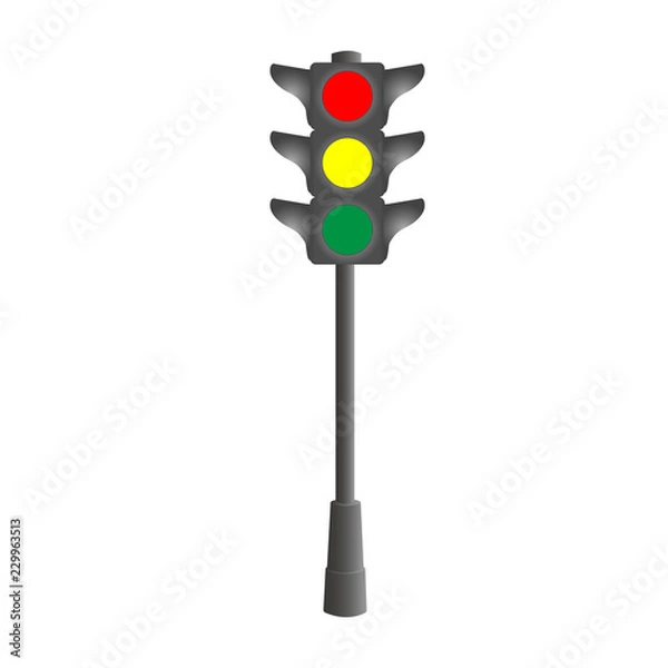 Obraz traffic light vector icon