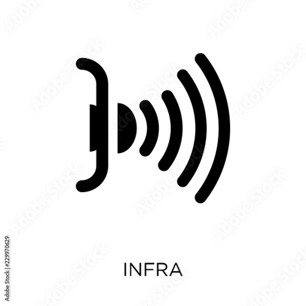 Obraz Infrared icon. Infrared symbol design from Future technology collection. Simple element vector illustration. Can be used in web and mobile.