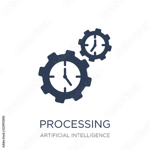 Obraz Processing icon. Trendy flat vector Processing icon on white bac