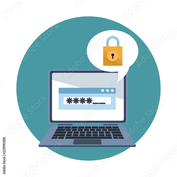 Fototapeta security system technology