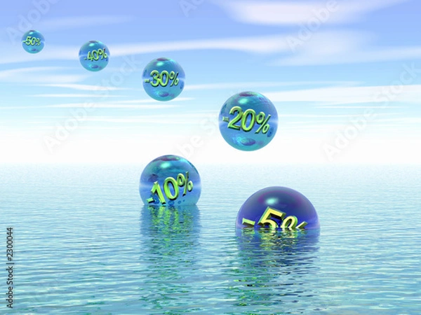 Obraz annual sale. 3d.