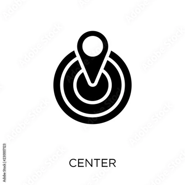Obraz Center icon. Center symbol design from Maps and locations collection.