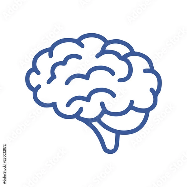 Obraz brain simple icon