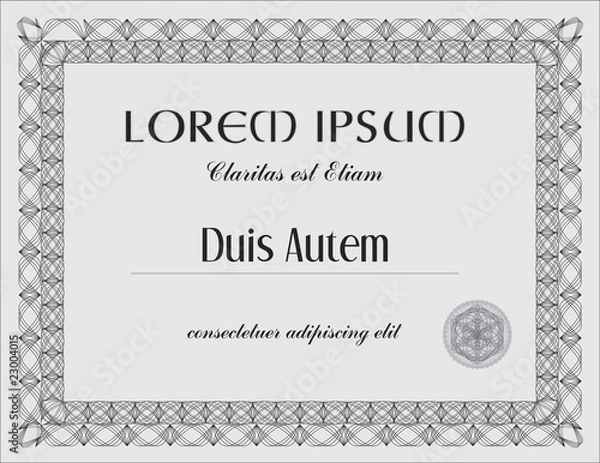 Obraz Award Certificate Template