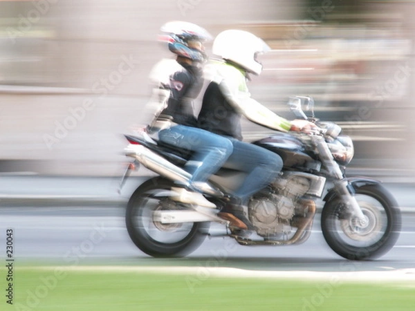 Obraz high speed motorbike