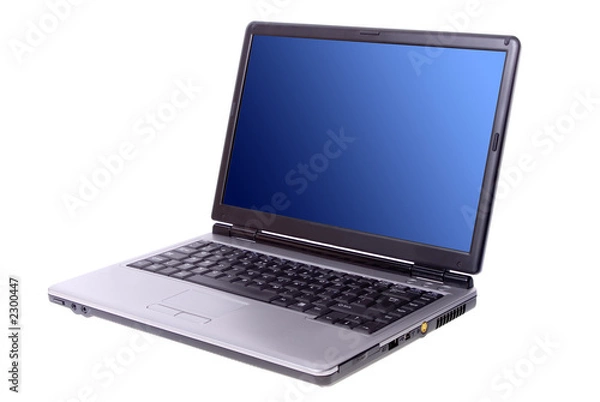 Obraz laptop na białym tle