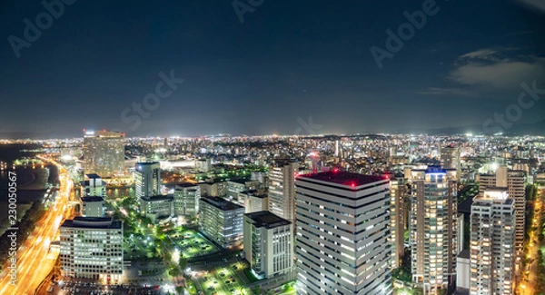Fototapeta 都市風景　福岡市　夜景