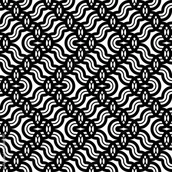 Obraz Design seamless monochrome zigzag pattern