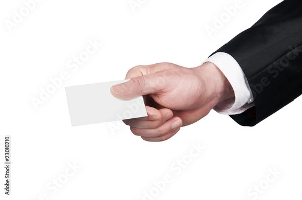 Obraz Hand with business card