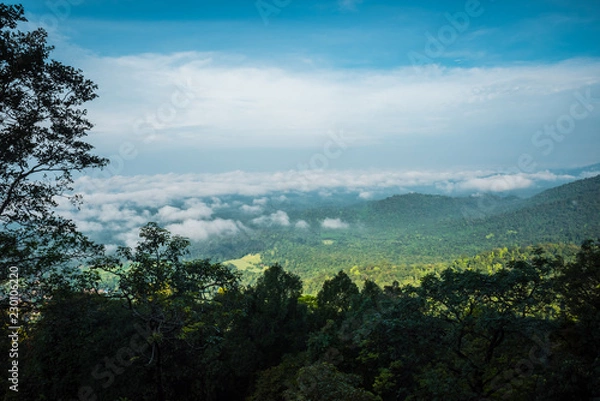 Fototapeta View From The Top Of The Mountain