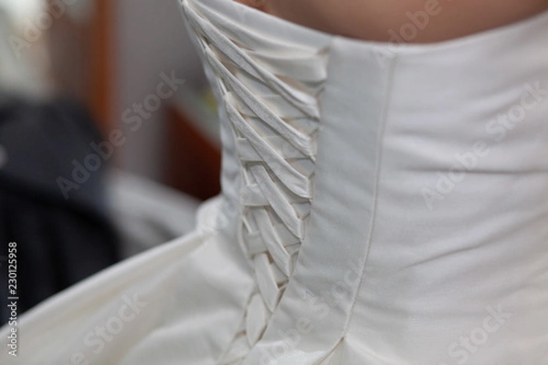 Fototapeta the bride is preparing for the wedding