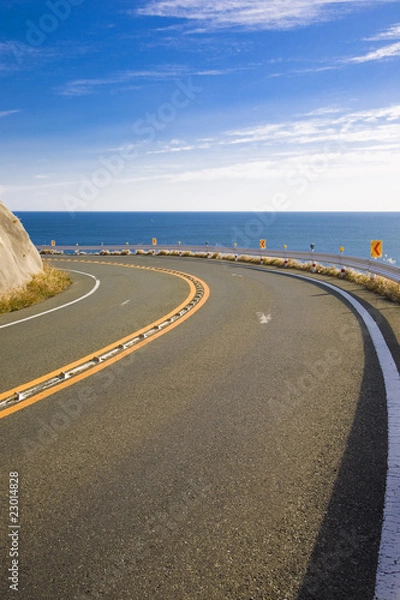 Obraz 海岸沿いの道