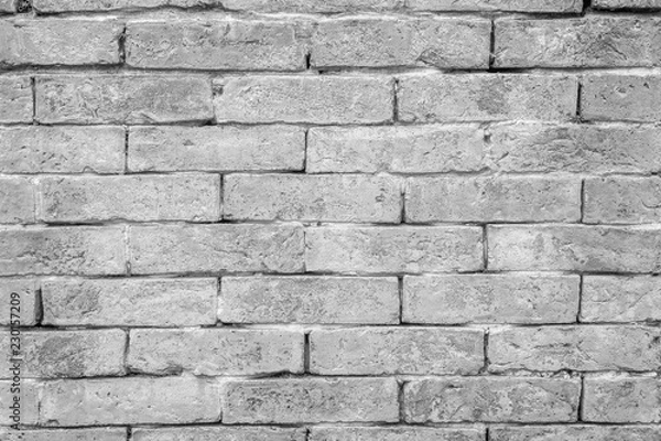 Fototapeta Gray bricks wall seamless patterns texture abstract background