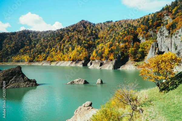 Obraz 定山渓 豊平峡の紅葉