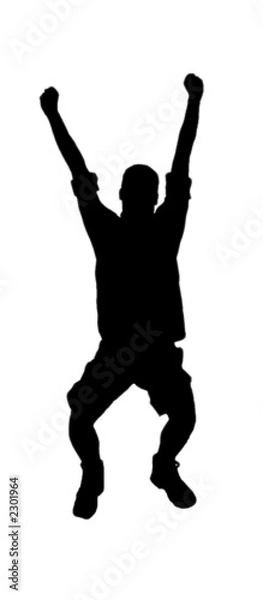 Fototapeta jumping silhouette 2