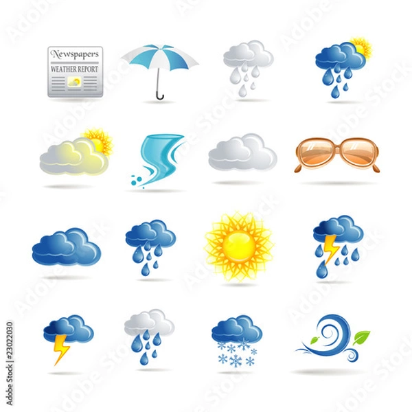 Obraz Weather icon set
